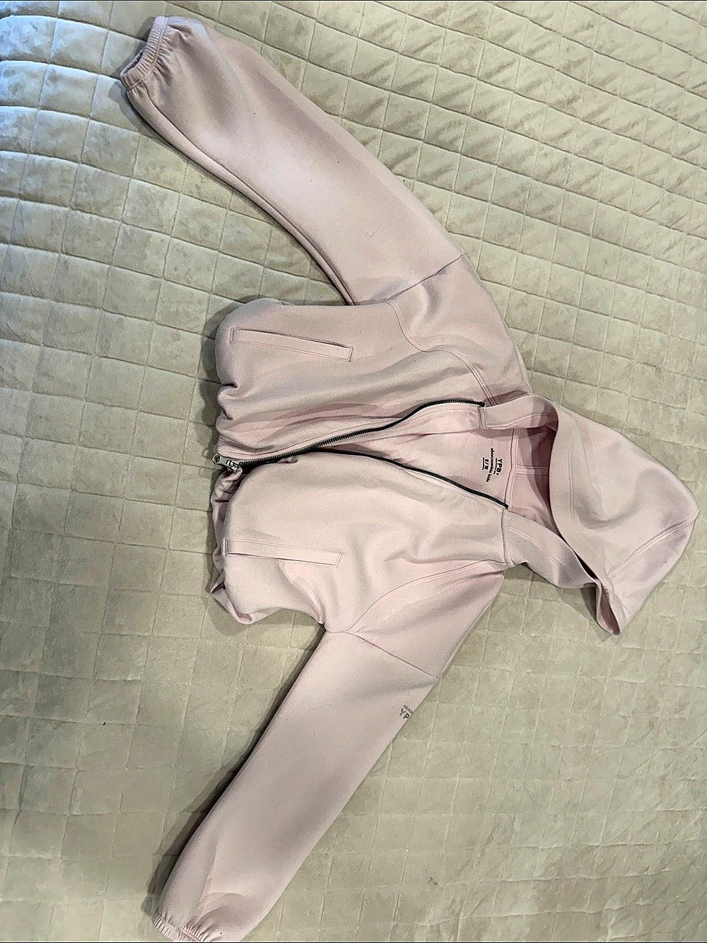 Abercrombie Kids YPB NeoKNIT Full-Zip Hoodie Pink Girls 9/10